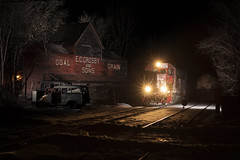 wooden coal and grain elevator in vermont