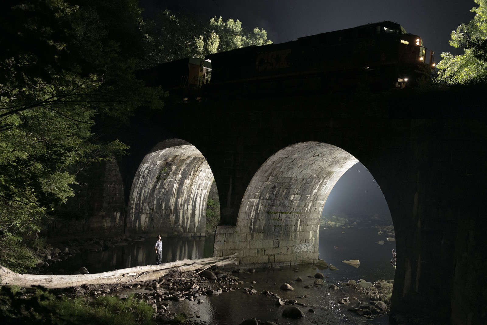 historic stone arch bridge